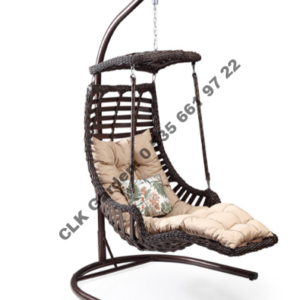 CLK Garden Rattan Alaçatı Plus Kahverengi Bahçe Balkon Teras Salıncakları
