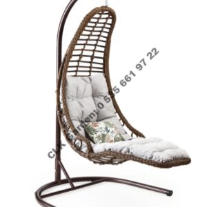 CLK Garden Rattan Bodrum Açık Kahverengi Bahçe Balkon Teras Salıncakları