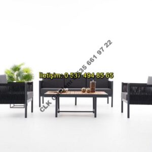 CLK Garden Angora Alüminyum Bahçe ve Balkon Mobilya Takımı 3+1+1+OS