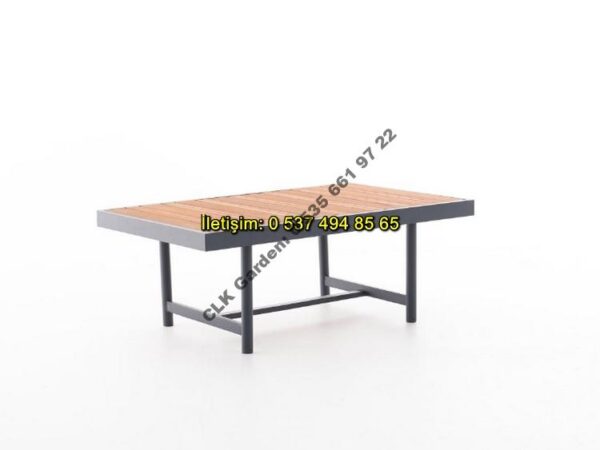 CLK Garden Angora Alüminyum Bahçe ve Balkon Mobilya Takımı 3+1+1+OS - Görsel 7