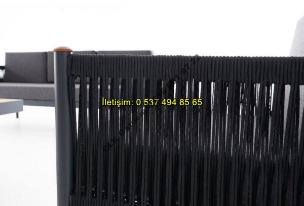 CLK Garden Angora Alüminyum Bahçe ve Balkon Mobilya Takımı 3+1+1+OS - Görsel 6