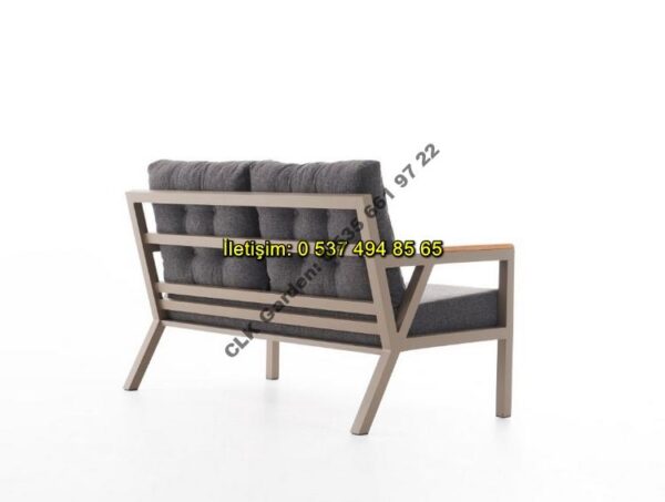 CLK Garden Milas Alüminyum Bahçe ve Balkon Mobilya Takımı 3+1+1+OS - Görsel 13