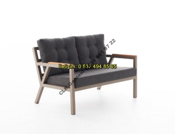 CLK Garden Milas Alüminyum Bahçe ve Balkon Mobilya Takımı 3+1+1+OS - Görsel 12