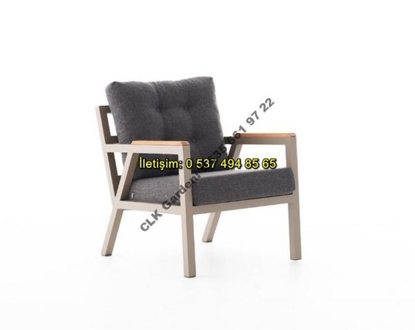 CLK Garden Milas Alüminyum Bahçe ve Balkon Mobilya Takımı 3+1+1+OS - Görsel 11