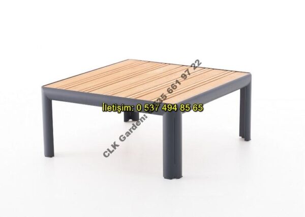 CLK Garden Milas Alüminyum Bahçe ve Balkon Mobilya Takımı 3+1+1+OS - Görsel 4