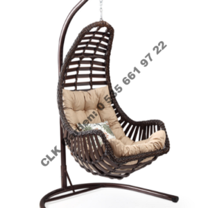 CLK Garden Rattan Datça Kahverengi Bahçe Balkon Teras Salıncakları