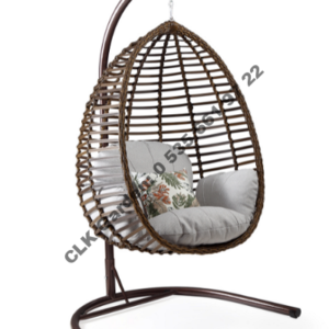 CLK Garden Rattan Gümbet Kahverengi Bahçe Balkon Teras Salıncakları