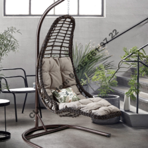 CLK Garden Rattan Bodrum Kahverengi Bahçe Balkon Teras Salıncakları